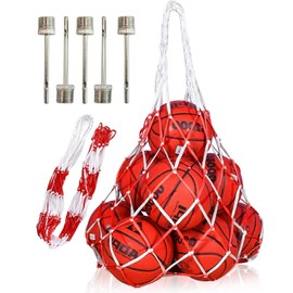 MYGLOAR Extra Large Football Net That Can Hold 10-15 Balls, Large Ball Bag, Multipurpose Ball Bag Net, Ball Bag Football Net Bag (120 cm), Suitable for Football, Basketball, Tennis, Handball