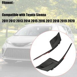 FZJDSD 2PCS Windshield Wiper Cowl Cover Trim 53866-08020 Compatible with Toyota Sienna 2011-2020 53867-08020 Wiper Cowl Trim Panel Fender Side Fender Seal Hood End Caps