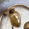 Aurora Christmas Set of 6 Pinecone Christmas Baubles, Gold, 1"
