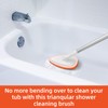 Qaestfy Bathtub Scrubber, Adjustable Long Handled Scrub Brush with 51