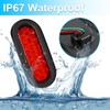 LIGBT 6 Inch Red Led Oval Trailer Tail Light 6’’