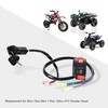 GOOFIT Motorcycle Handlebar Kill Switches with Key Lgnition Replacement for
