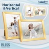 Icona Bay 5x7 Gold Picture Frame, Modern Style Wood Composite