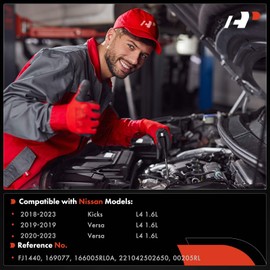 A-Premium Set of 4 Fuel Injectors Compatible with Nissan Versa 2019-2023, Kicks 2018-2023, L4 1.6L