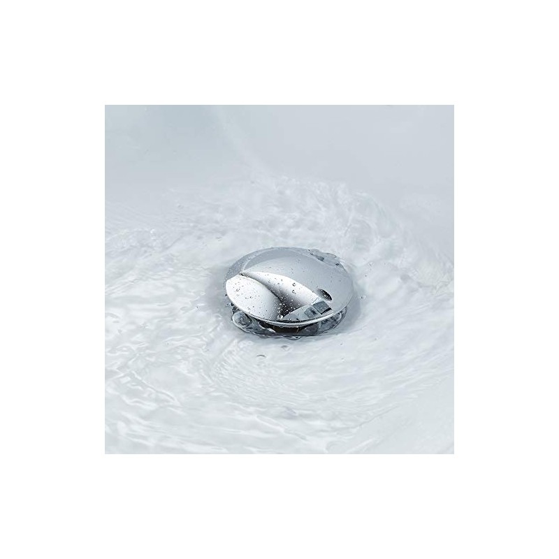 Bathroom Sink Drain Without Overflow with Strainer Basket Detachable Vessel