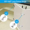 HanOrson 165° Cabinet Hinges, 2 Pairs Full Overlay Frameless Cabinet