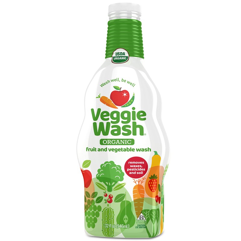 Veggie Wash Organic Fruit and Vegetable Wash Soaker, 32 Fluid