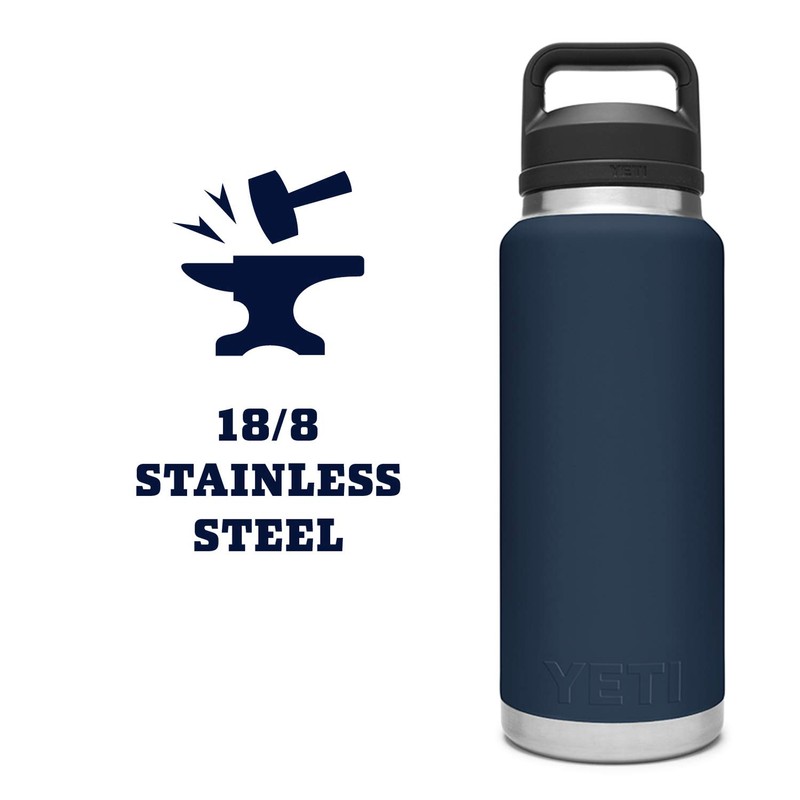 YETI Rambler 36 oz Bottle, Vacuum Insulated, Stainless Steel with