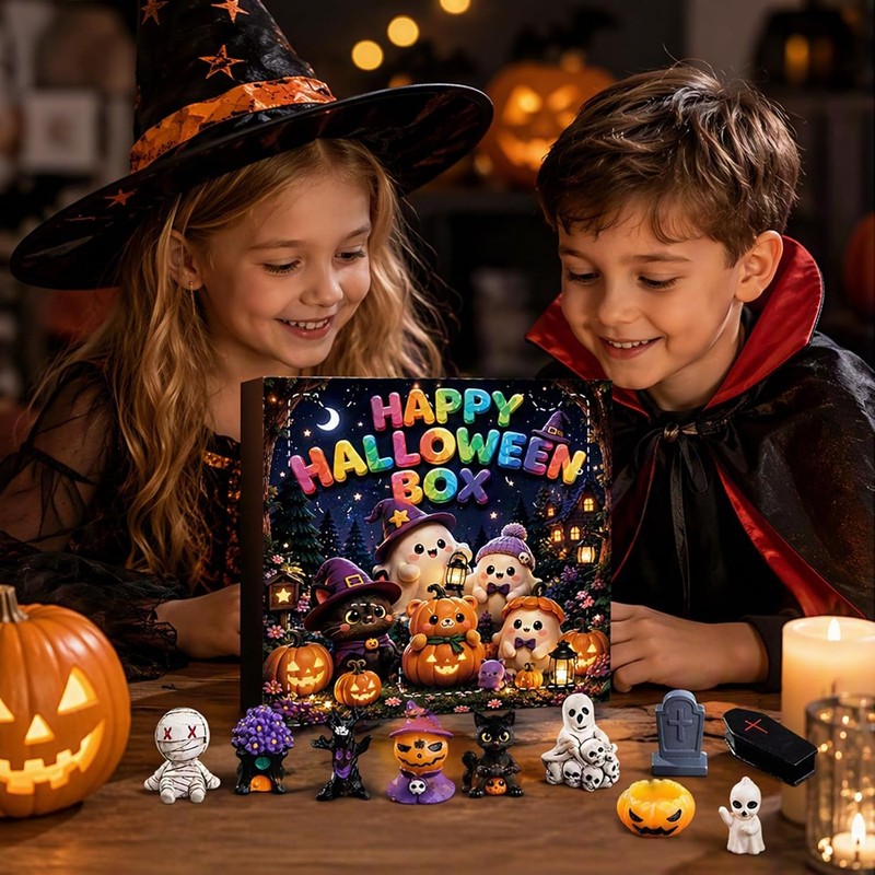 Halloween Favor Advent Calendar 24 Days Resin Miniatures