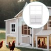 Tandefio 2 Pack 14''x21'' White Shed Window, Sliding Windows with