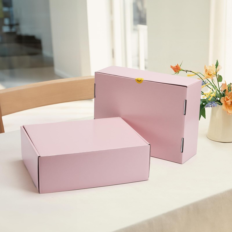 HORLIMER 12x9x4 inches Shipping Boxes Set of 20, Pink Medium