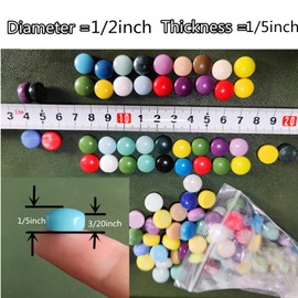 1/2 inch Mini Round Jade Mosaic Tiles, 1.1LB Circel Glass Mosaic Pieces for DIY Craft,Flowerpots, Vases, Cups, Garden Decor Mosaic Making Supplies (Mix Color)