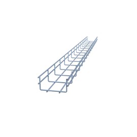 NavePoint Wire Mesh Cable Tray, Electro Zinc Plated, Silver Steel, 1.97 x 3.94 x 59.06 inch, 2-Pack