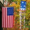Saysurey 40 Inch American Flag Windsock Patriotic 4th of July