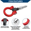 Hihaha Tow Hook/Universal Car Front Bumper Towing Hook/Durable Metal Rotary