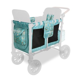 WONDERFOLD Carriage Fabric for W2 Elite/Luxe Collapsible Wagon Stroller - Easy to Install Van Gogh Museum Replacement Fabric - Almond Blossom