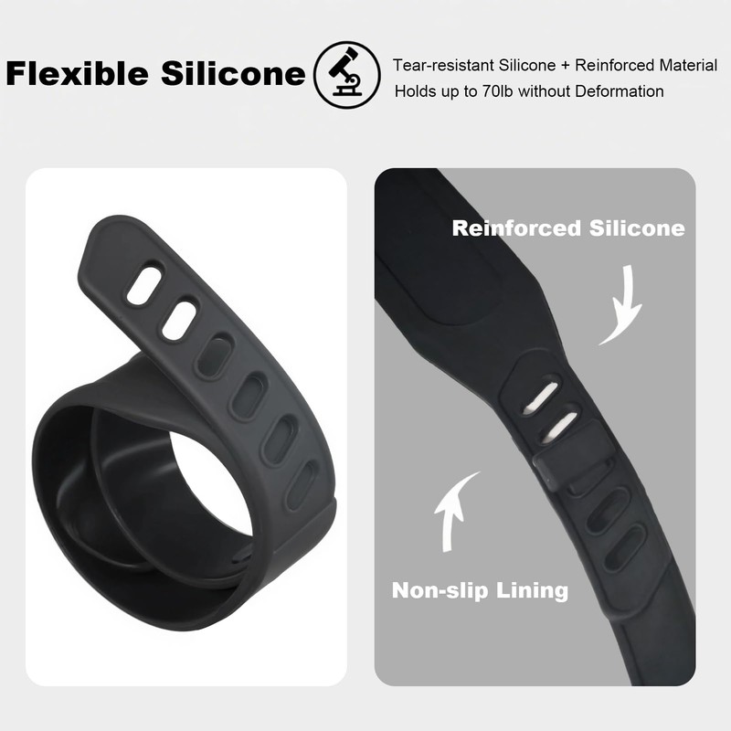 Under Desk Elliptical Pedal Straps - Adjustable Non-Slip Trainer Straps