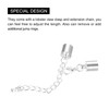 sourcing map 10Sets 8mm Leather Cord End Caps with Lobster