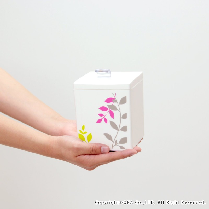 OKA Corner Pot Pair Plants White