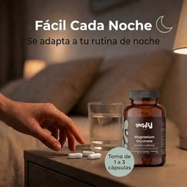Unruled - Magnesium Glycinate | Glicinato de Magnesio | 30 porciones de 1,500mg | 90 Cápsulas Veganas | 100% natural y sin Rellenos | Suficiente para 