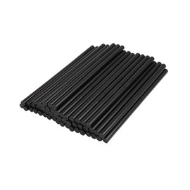A ABSOPRO 50 Pcs 7mm x 150mm Hot Glue Sticks Auto Body Paintless Dent Removal Repair Black for Car Item Replacement