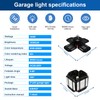 REHAVE Garage Lights Ceiling Led, 12 Panel Plug in Shop