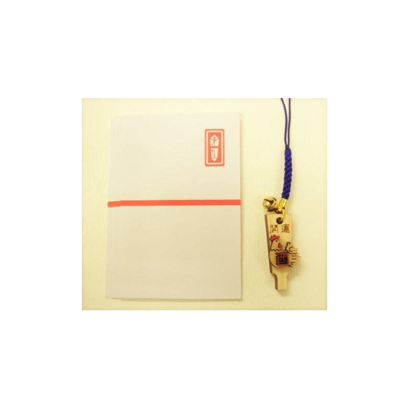 Good Luck 羽子板 Rooster 根付 [Pack of 2]