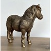 LEONARDO Shetland Pony horse figurine aged bronze effect, Bronzed Reflections