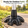 Rubber Cane Tip 19mm (3/4 Inch) – 6-Pillar Non-Slip Walking