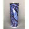 Liquidelics Hot/Cold Beverage Cup/Tumbler, Swirl Design Blue, 20 oz.