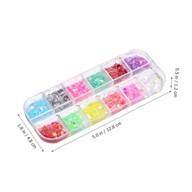 LALAFINA Nail Glitter Mix Bulk Chunky Glitter for Gel Nails Manicure Decorations Resin Crafts Assortment