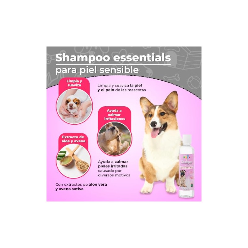 Fancy Pets Essentials Sampoo para Piel Sensible de Perro con