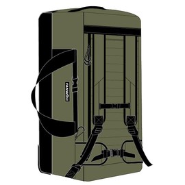Fanwoli 30'' Rolling Duffel Bag with Wheels - No-Sag Design for Heavy Loads, 100L Waterproof Foldable Luggage w/Hidden Backpack Straps & Waist Support Compartment, Lightweight Travel & Gym