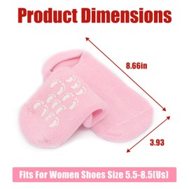 Thapncow Feuchtigkeitsspendende Gel Socken, Feuchtigkeitsspendende Fussmaske Hornhaut Socken, Soften SPA Gel Socken Zum Reparieren und Erweichen trockener Haut