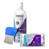 Kit Shampoo + Jabón Peine Cerdas Anti Piojos Pulgas Liendre