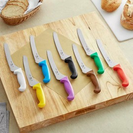 Choice 9" Offset Serrated Edge Bread Knife (select color below) - Black