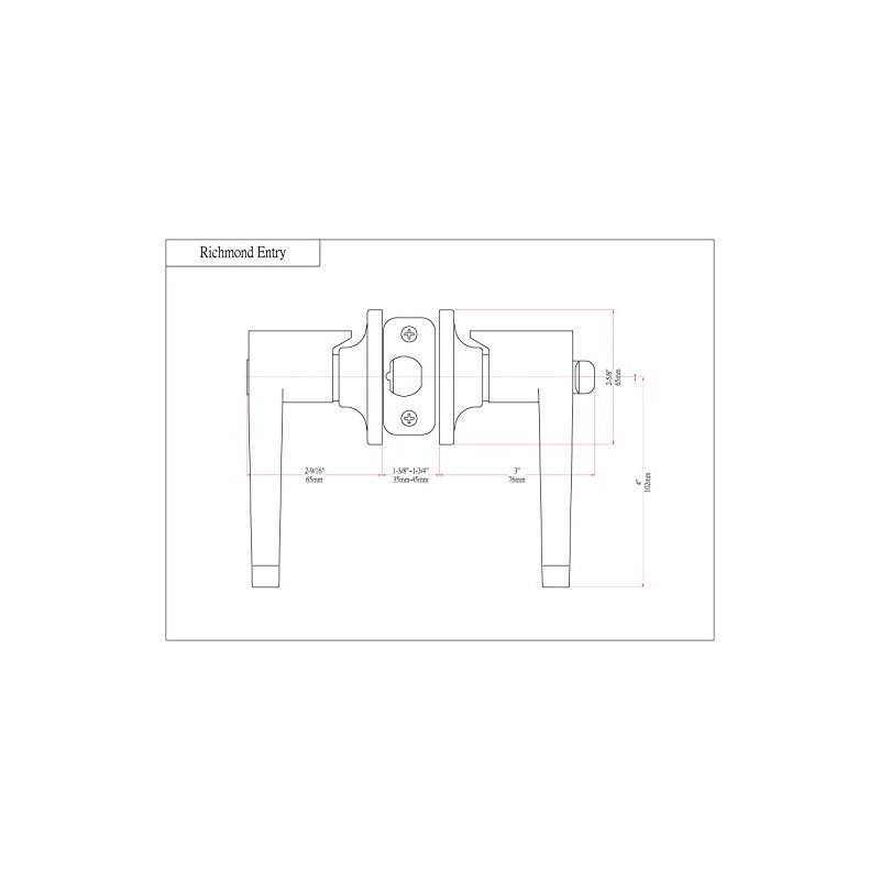 Designers Impressions Richmond Design Oil Rubbed Bronze Entry Door Lever