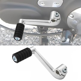 TDZ 1Pc Chrome Mid Control Shift Lever + Shifter peg for Harley '04-'22 Sportster XL 883 1200, Replaces OEM # 34660-04A