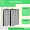 2 pack KC850U Filter Compatible With Sharp Air Purifier Replacement