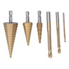 Step Drill Bits Serrated Spiral Bits High Speed Steel Woodworking