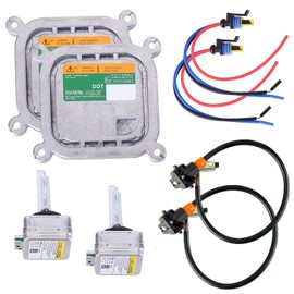 2PCS 8A5Z-13C170-A Xenon HID Headlight Ballast Control Unit with Igniter & D3S Bulb fits for Ford Mustang Edge Escape Explorer Flex 2010-2019 DL3Z-13C170-A 10 R-034663 Xenon HID Ballast Control Module