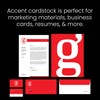 Accent Opaque White 8.5” x 11” Cardstock Paper, 80lb, 216gsm