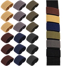 36 PCS Elastic Belt Loops Elastic Webbing Belt Loop Keeper Backpack Strap Holder Black Backpack Strap Keeper Belt Retainer Nylon Webbing Outdoor Hoops Accessories for Securing Belts Backpacks Slings