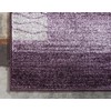 Unique Loom Del Mar Collection Contemporary Transitional Purple Area Rug