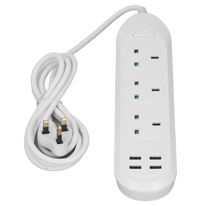 Power Strip Extension Long Cord 2500W Multi Functional with USB