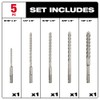 Milwaukee 48-20-7498 SDS-Plus 4Ct Mx4 Kit (5-Piece)