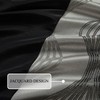 Stratford Park Black and Silver Comforter Set California King Size,Elegant