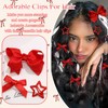 STGDAK Red Bows For Hair Bow Y2k Star Clips Cute