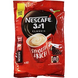 Nescafe 3 in 1 Classic Instant Coffee 165g (10 sticks)