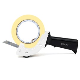 UTAPE Packing Tape Dispenser, Rapid Replace Handheld Tape Dispenser, 2 inches Tape Dispenser for Moving Boxes & Moving Supplies, Durable Ergonomic Industrial Beta Machine, White